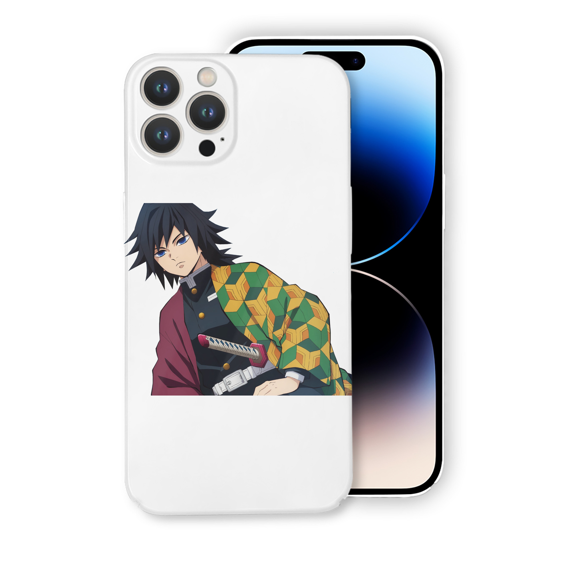 （画像用） 鬼滅の刃（きめつのやいば）水柱-冨岡 義勇／とみおか ぎゆう Tomioka Giyuu 【iPhone 14シリーズ対応】ハードケース